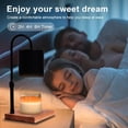thumbnail image 2 of MQ Candle Warmer Lamp, Electric Candle Warmer Lamp with 2H/4H/8H Timer Dimming Height Adjustable Safety Night Lamp, Home Scented Jar Candles Decor Gifts (2 Bulbs, Black), 2 of 8