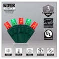 thumbnail image 2 of saney 70 5mm LED Red and Green Christmas Lights, 24' Christmas Lights Red and Green LED String Lights Mini Lights Holiday Lights Christmas String Lights, 2 of 4