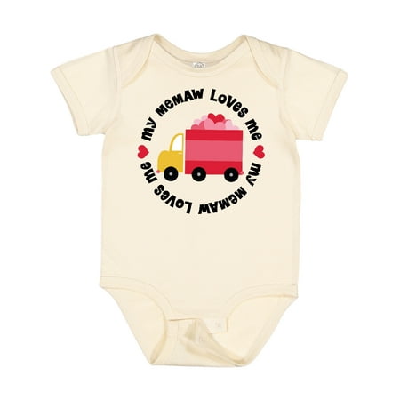 

Inktastic My Memaw Loves Me Gift Baby Boy or Baby Girl Bodysuit