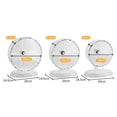 thumbnail image 3 of Lttoisl Super Silent Transparent Hamster Exercise Running Wheel - Large Plastic Pet Toy for Dwarf Hamsters & Small Animals, Prevents Spinal Bending, 7-9.5 Inch Sizes, 3 of 8