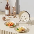thumbnail image 2 of Hxlamzoo 4-Piece Snack Dip Dishes with Storage Rack - Durable Plastic Serving Trays for Home, Party, Camping Accessories (Beige, Easy-Clean Design), 2 of 9