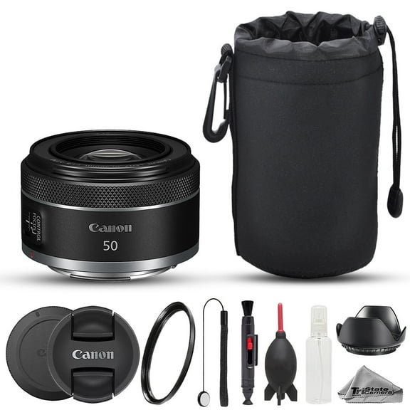 Canon RF 50mm f/1.8 STM Lens - 8pc Starter Kit (International Version)