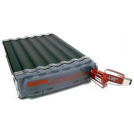 - Buslink P5-6000EN 6TB PENTA USB 3.0/USB 2.0/FW400/FW800/eSATA CipherShield FIPS 140-2 256-bit AES Hardware Encrypted Desktop External Hard Drive Formatted for PC