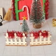 thumbnail image 3 of Dserhfy Miniature Christmas Scene Model Wooden Elf Door Set Handmade Mini Wood Door Festive Holiday Dollhouse Decor, 3 of 8