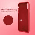 thumbnail image 4 of for iPhone X Case, [Silky and Soft Touch Series] Premium Soft Silicone Rubber Full-Body Protective Bumper Case Compatible with Apple iPhone X(ONLY) - Red, 4 of 15