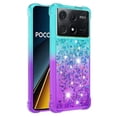 thumbnail image 2 of Funda para Xiaomi Poco X6 Pro Transparente con Brillos Carcasa Protectora Antigolpes con Glitter Brillante, 2 of 5