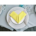 thumbnail image 3 of Hiasan Cloth Dinner Napkin Set of 6, 20 x 20 inch, Soft Reusable Absorbent Cloth Napkins for Wedding, Banquet, Restaurant, Hotel and Home, Polyester Blend, Yellow, 3 of 8