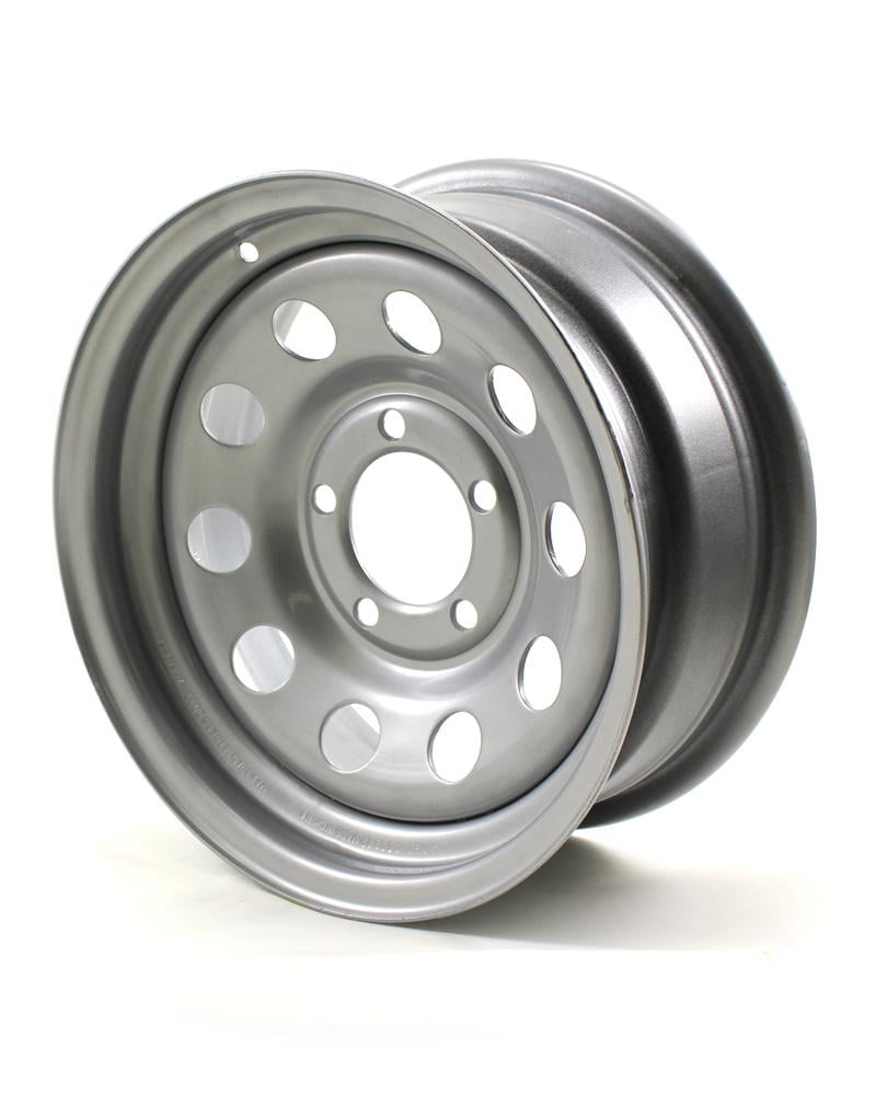 15X5 5Lug on 4.5" Silver Mod Trailer Wheel