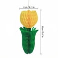 thumbnail image 2 of Flower Honeycomb Decor Tulips Table Centerpieces Spring Decoration for Home Office Paper Flower Tulip Honeycomb Decor for Garden Party Mothers Day Decoration Easter Party Birthday Tea Party, 2 of 11