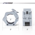 thumbnail image 3 of RitFit 2 inch Olympic Barbell Clips Set of 2, Barbell Clamps with ABS Locking & Quick Release & Carry Bag(Grey), 3 of 7