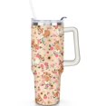 thumbnail image 2 of Personalized Dog Lover Gift Idea - 40oz Insulated Tumbler with Straw for Women - Non-Slip Handle Coffee Travel Cup, 2 of 7