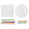 thumbnail image 2 of Mandala Dotting Stencil Tools Rock Painting Kit Ball Stylus Dotting Tools Include Stencil, Paint Tray (17 Pack), 2 of 5