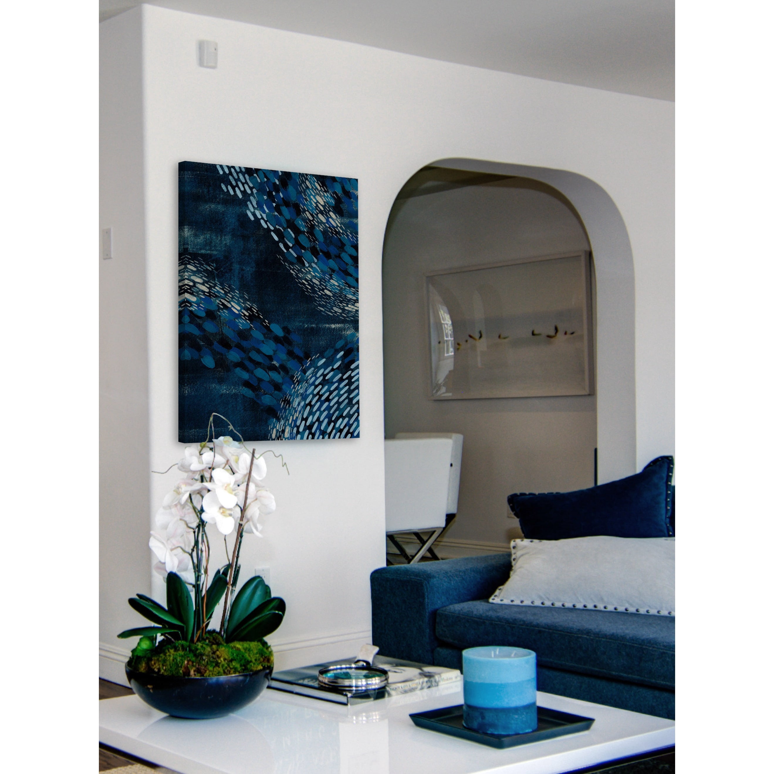 Marmont Hill "Moon Tide II" Painting Print on Wrapped Canvas