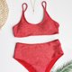 thumbnail image 2 of WILLBEST Trajes de Baño Mujer Dos Piezas Mujer Color Sólido Push-Up Acolchado Sujetador Bikini Conjunto Traje de Baño Traje de Baño, 2 of 2