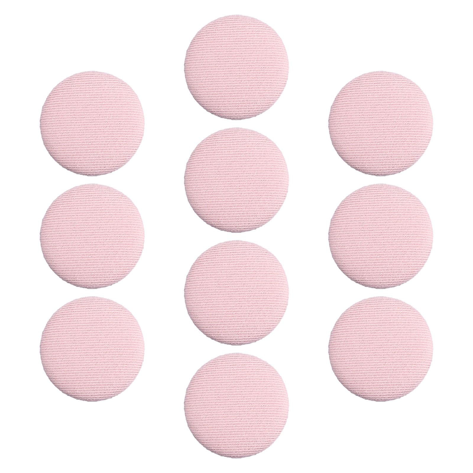 amagogo 6x10x Fabric Cloth Covered Buttons DIY Shank Buttons for Blouses Coats Jackets Pink