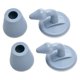 thumbnail image 1 of 2 pares tapón de puerta sin taladro montado en la pared bloque de gris Sunnimix Tapón de puerta de silicona, 1 of 8