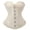 Beige, variant on FASHOFT Beige Renaissance Corset Top For Women Solid Color Strapless Boned Slim Fit Tummy Control Bustier Waist Cinching Body Shaping Everyday Top Bustier Top L