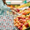 thumbnail image 2 of Small Floral Foldable Shopping Bag - Durable & Compact Eco-Friendly Tote for Groceries, 2 of 6