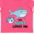 thumbnail image 4 of Inktastic My Aunt Loves Me with Cute Sharks Boys or Girls Toddler T-Shirt, 4 of 5