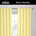thumbnail image 5 of Eclipse Kids Microfiber Blackout Rod Pocket Curtains, Solid Thermaback Curtains (1 Panel), 42 In wide x 63 In long, Yellow, 5 of 7
