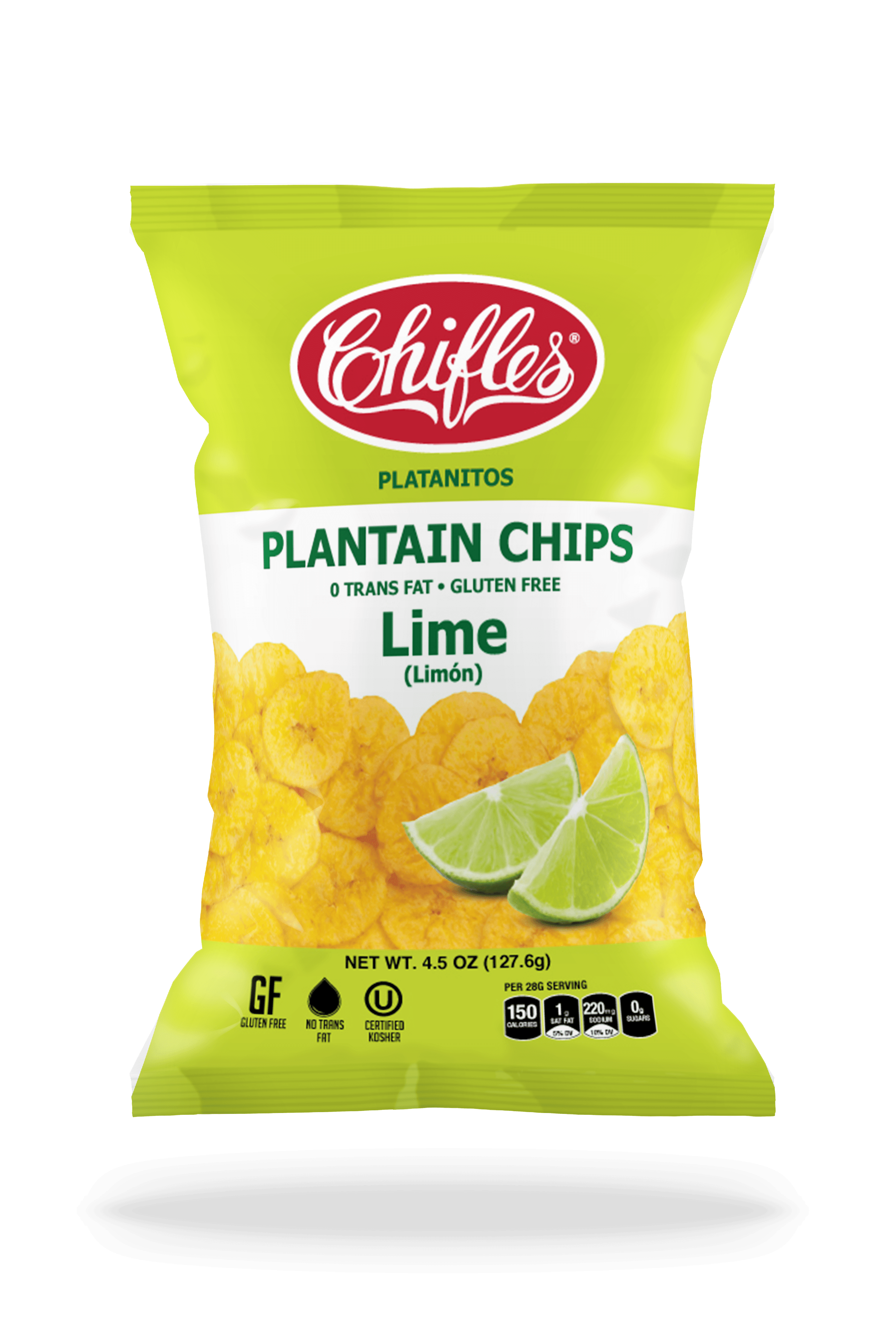 Chifles Lime Plantain Chips 4.5 Oz.