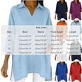 thumbnail image 6 of Bixock Women's Maternity Tops Long Sleeve Shirts V Neck Cotton Linen Loose Pregnant Casual Blouse with Pockets Soft Breathable Daily Wear Maternity Clothings, 6 of 7
