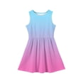thumbnail image 4 of LTTVQM Girls Dresses Size 12-13 Casual Gradient Sundress Church Sleeveless Midi Dresses Fashion Crew Neck Spring Dress Pink 12-13 Years, 4 of 4