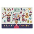 thumbnail image 1 of Cinco de Mayo Cutting Board, Mexican Cultural Graphic of Iconic Cultural Elements Colorful Style, Decorative Tempered Glass Cutting and Serving Board, in 3 Sizes, by Ambesonne, 1 of 2