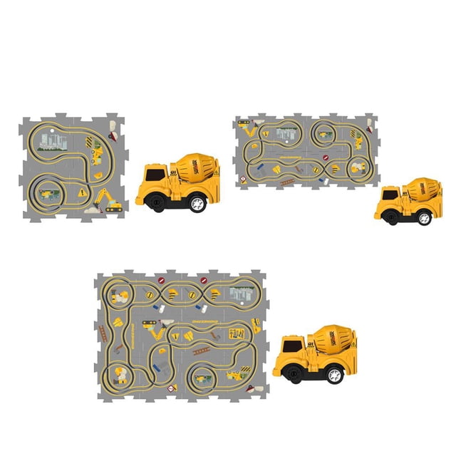 Engineering Puzzles Track Car Set Children's Vehicles Toy Hot W6 Toy X2Y1 { X8L3