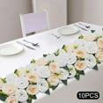 thumbnail image 3 of Party Dining Table Flower 10Pcs Artificial Flowers Dusty Rose Floral Arrangement, 3 of 21