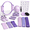 Purple, variant on White Pilates Fitness Kit with Weights for Home Full-Body Workout
