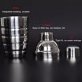 thumbnail image 4 of Stainless Steel Mezzlar Tin On Tin Boston Cocktail Shaker,Cocktail Shakers Stainless Steel Cocktail Shaker Weighted Cocktail Mixing Shaker Tin Set For Pub Or Home Use, 4 of 8