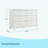 Graco Sasha 6 Drawer Nursery Dresser, White - Walmart.com