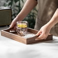 thumbnail image 3 of Hotel Tea Serving Tray Handles Rectangle Shape, 3 of 9