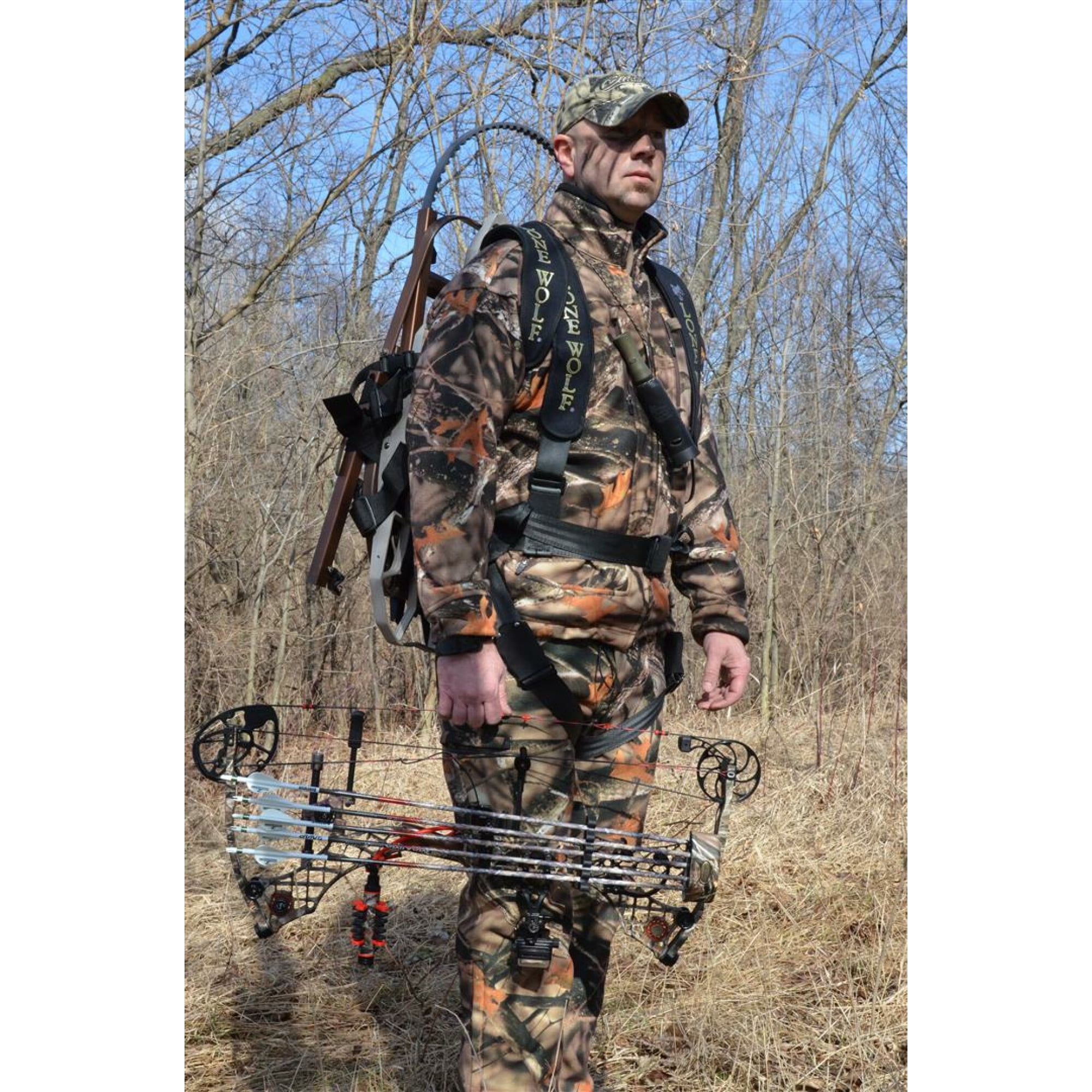 Lone Wolf Treestands Wide Sit And Climb Ii Combo Molded Seat Quiet Mobile Hunting Outdoor Walmart Canada