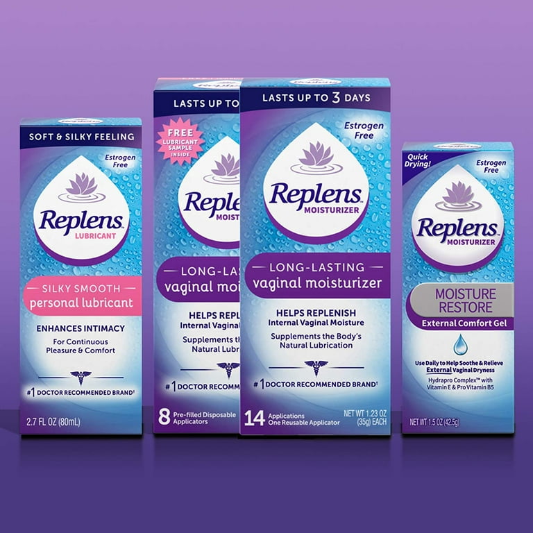replens silky smooth personal lubricant 2.7 fl oz Replens Silky Smooth Personal Lubricant 2.7 oz, Intimate Vaginal Dryness  Solution, Feminine Moisturizer