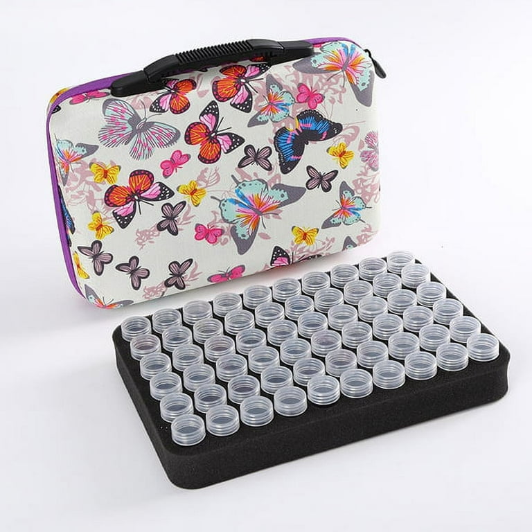 Diamond Painting Storage Containers 60 Slots Bottles 5D Cross Stitch  Embroidery Accessories Tools Holder Storage Box Carry Case Container Hand  Bag 