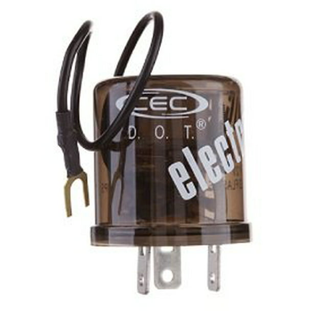 CEC Industries EF33RL Turn Signal Flasher Relay, LED Compatible, 3 + Ground Wire Prongs, 12