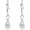 04-April-Crystal, variant on Infinity Dangle Drop Earrings for Women 925 Sterling Silver February Birthstone Earrings Amethyst Infinity Jewelry Gifts