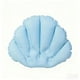 thumbnail image 1 of Paquete de 2 almohadas inflables para bañera con forma de concha marina, reposacabezas de spa suave con 2 ventosas fuertes, cómodo soporte para el baño, blanco, azul y rosa., 1 of 6