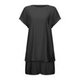 thumbnail image 3 of MAIHAN Womens Two Piece Outfits Y2k Outfits Short Sleeve Tops Shorts Leggings Sets Women 2 Piece Outfits Plus Size Outfits for Curvy Women, 3 of 5