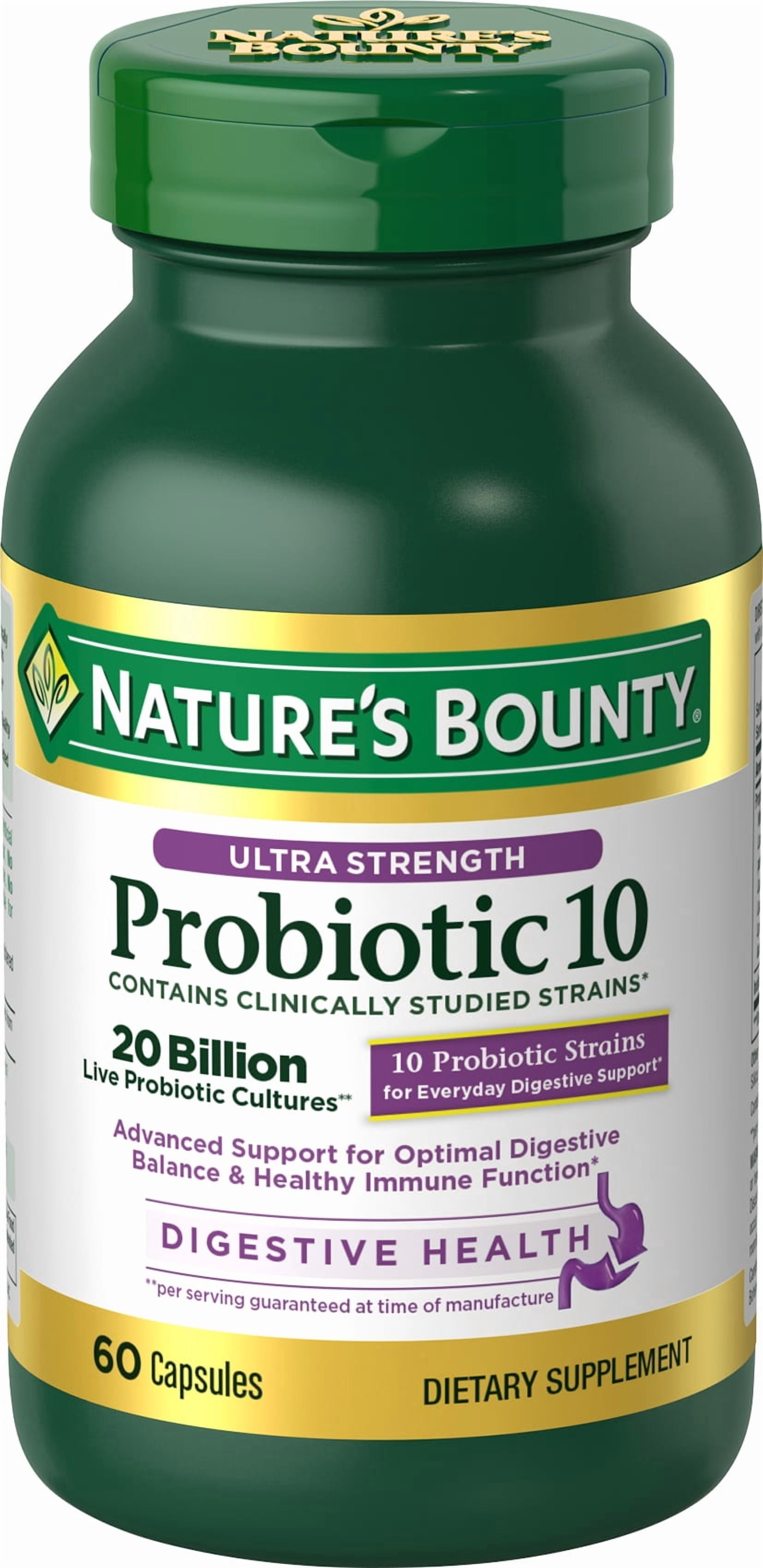 Nature's Bounty Ultra Probiotic 10, 60 Capsules