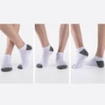 thumbnail image 4 of White Ankle Socks 12 Pairs Mens Cushioned Low Cut Socks with Soft Breathable Cotton Blend Moisture Wicking Athletic Socks for Everyday Wear, 4 of 4