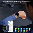 thumbnail image 2 of FPZMIU 1.83" Display Smart Watch, High-Definition Fitness Watch with Always-On Touchscreen for Men Women, Blue, 2 of 8