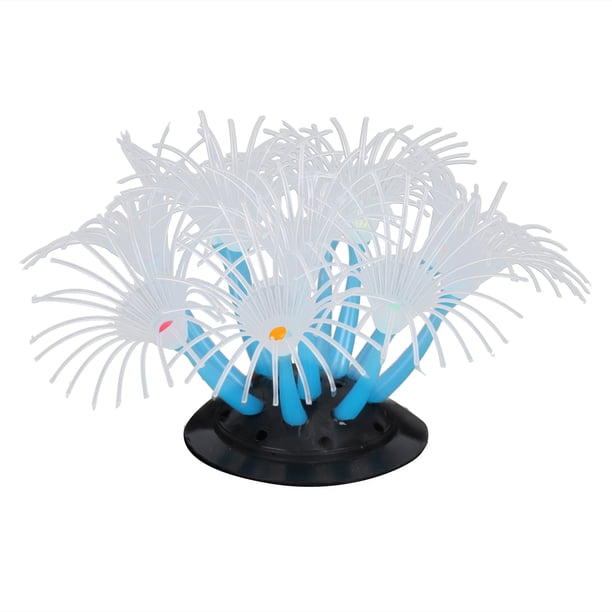 Coral de girasol de silicona, Coral de girasol artificial Coral de silicona para acuario Decoración de coral Coral de girasol artificial Durabilidad probada en el tiempo Jadeshay A