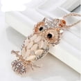 thumbnail image 4 of Owl Pendant Crystal Flossy Design Necklaces Anti-Tarnish Jewelry J-401-OWL, 4 of 4