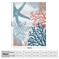 thumbnail image 4 of Orinice Starfish Coral Sea Fan Warm Lightweight Blanket Soft Fleece Blankets All Seasons Decorative Throw Blanket 40x50in, 4 of 6