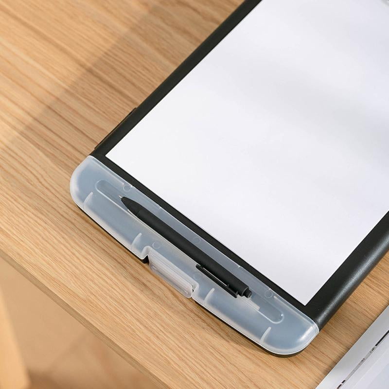 BQBQERT Letter Size Storage Clipboard for Case Drawing Pad for School Utility Industrial Medical Personnel Bla