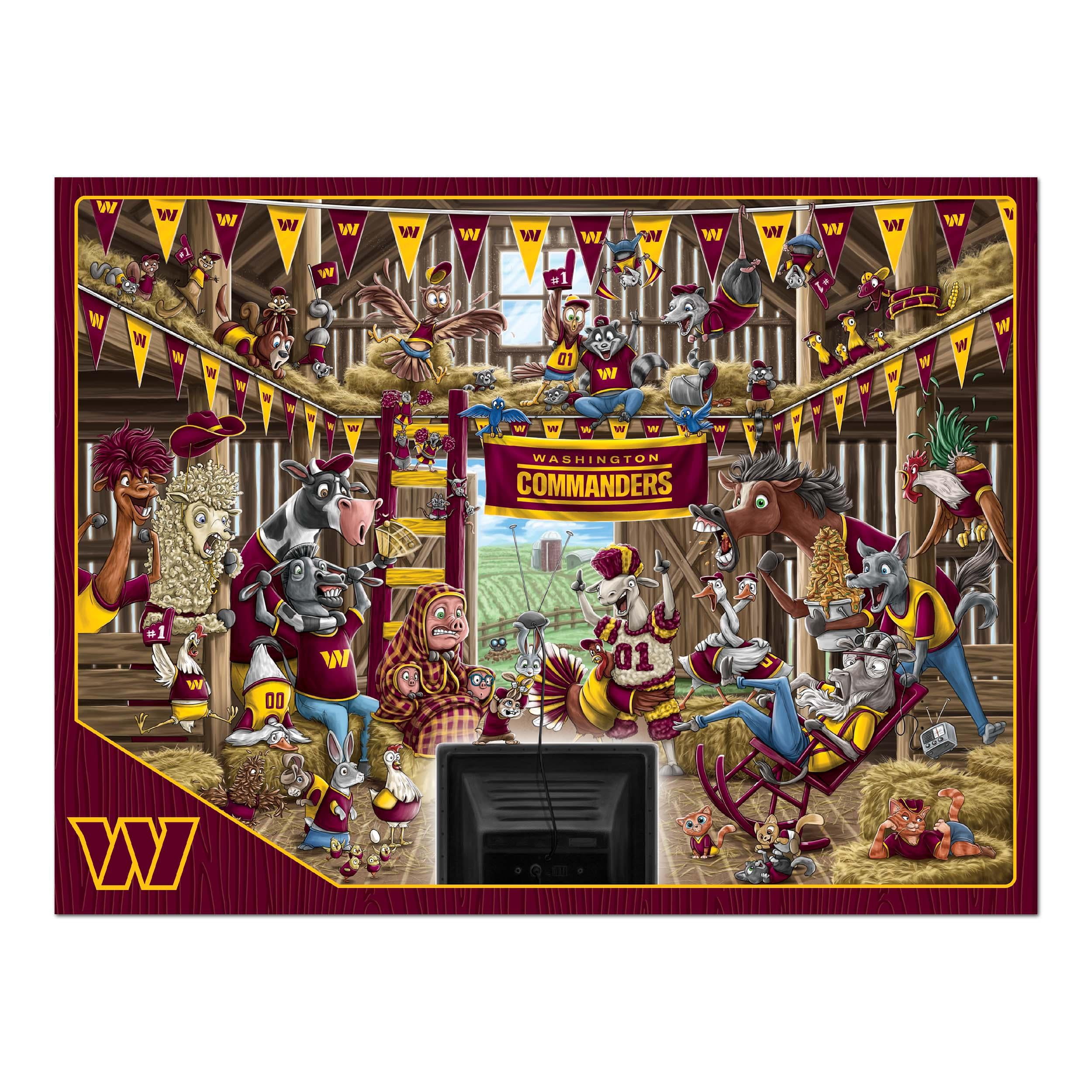YouTheFan NFL Washington Commanders Barnyard Fans Puzzle - 500 Piece