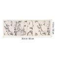 thumbnail image 4 of Creative Microwave Oven Dust Cover Pastoral Cotton Dustproof Microwave Towel 30X90CM (Map), 4 of 5